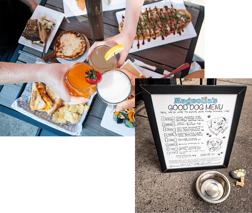 Magnolia's Lunch and Dog Menu